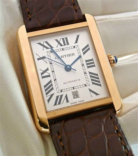 fake cartier tank watch vs real|reproduction cartier tank watch.